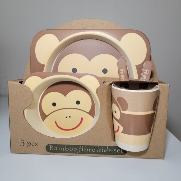 5pcs Bamboo Eco fibre kids sets new in box - Picture 7 of 11